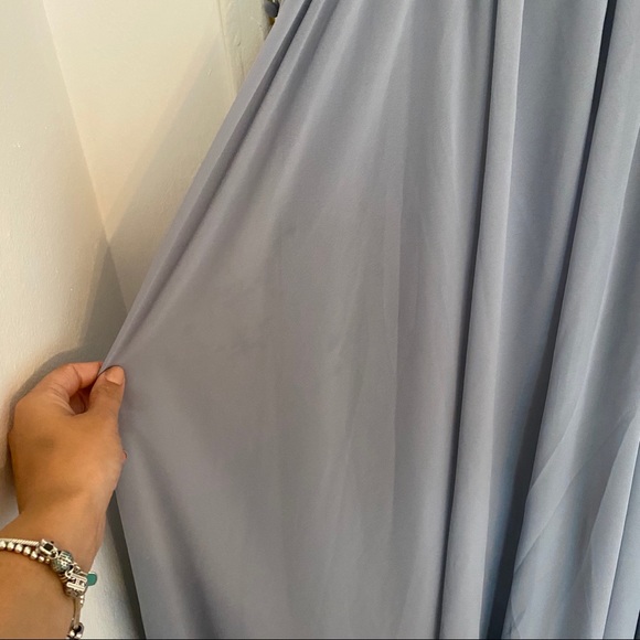 Gray Sequined Mori Lee Evening Dress - Picture 4 of 10